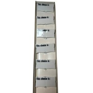 Sheffield Porcelain Cheese Markers6 PCs 2 1/4x 2” New in box